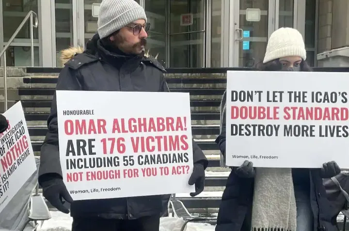 گزارش هفته از روز پایانی تحصن ایرانیان مقابل دفتر ایکائو در مونترال